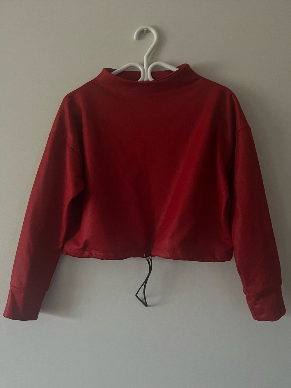 Vintage Zuiki Red Designer Mock Neck Sweater Made In Italy